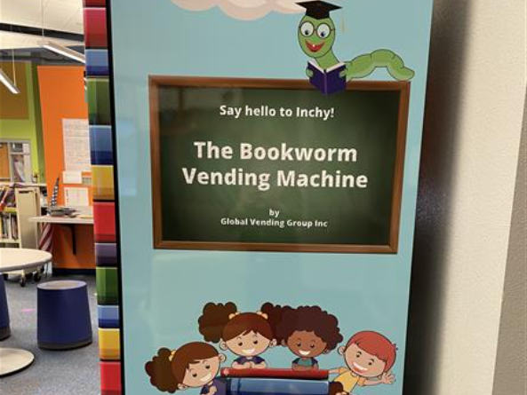 Side of Bookworm Vending Machine